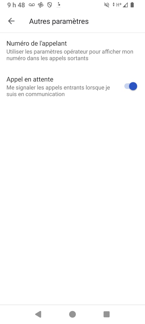 Touchez Numéro de lʼappelant.