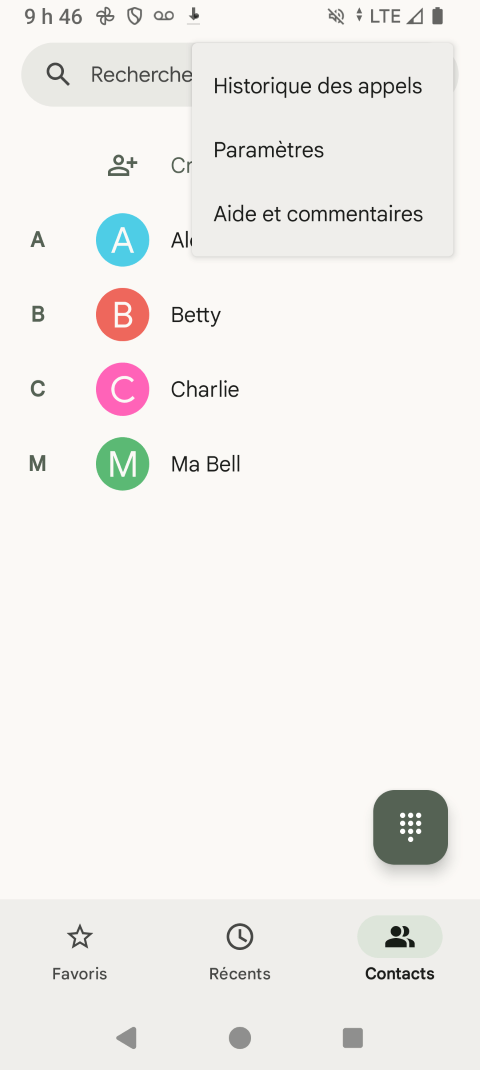 Touchez Paramètres.