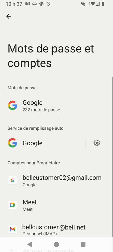 Si les paramètres du compte de courriel sont automatiquement reconnus, le compte sera ajouté.Sinon, suivez les étapes ci-dessous pour configurer manuellement le compte.