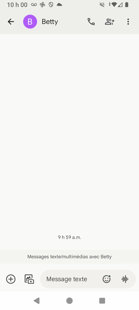 Entrez votre message.