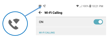 Android Wi-Fi Calling indicator