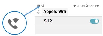 Indicateur d’appels Wi-Fi (Android)